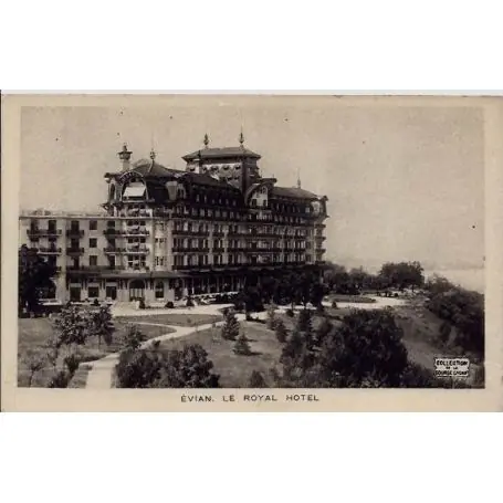 Carte postale 74 - Evian - Le Royal Hotel - Non voyage - Dos divise Offre Du Jour