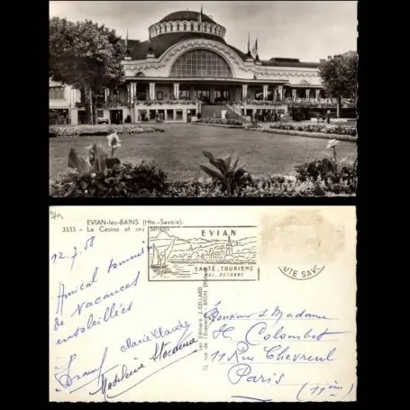 Meilleur Choix Carte postale 74 - Evian les Bains - Le casino et ses jardins