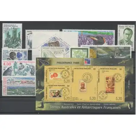 Timbres - Terres Australes et Antarctiques Françaises - Année complète - 1999 - No 235/247 - 260/263 - BF 3 Authentique