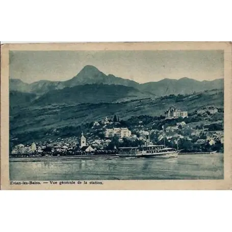 Édition Limitée Carte postale 74 - Evian-les-Bains - Vue generale de la station - Voyage - Dos divise