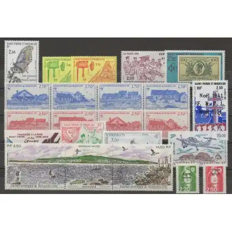 Meilleur Choix Saint-Pierre et Miquelon - Année complète - 1991 - No 534/554 - PA 70