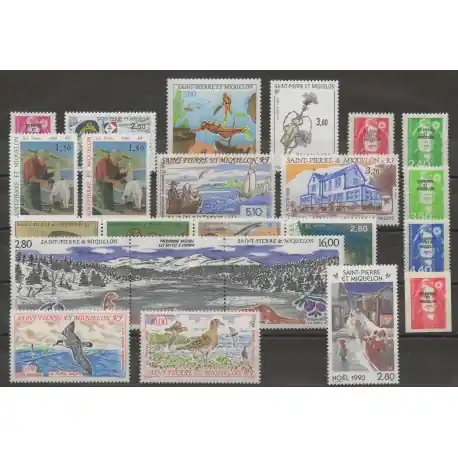 Affaire À Saisir Saint-Pierre et Miquelon - Année complète - 1993 - No 572/591 - PA72/ PA73