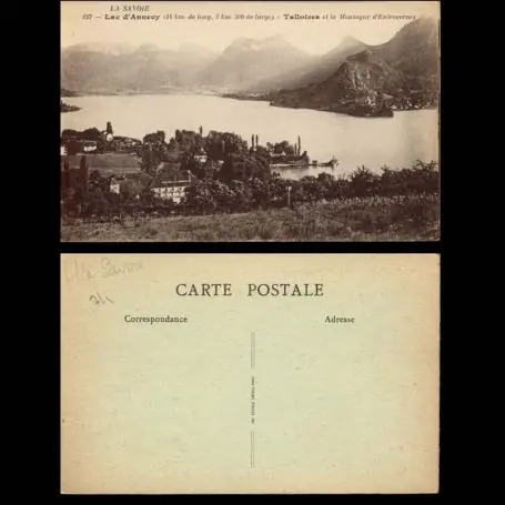 Meilleure Qualité Carte postale 74 - Lac d'Annecy - Talloires et la montagne d'Entrevernes