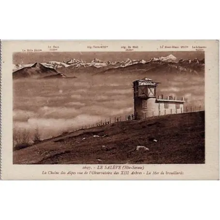 Meilleure Qualité Carte postale 74 - Le Saleve - La chaine des Alpes vue de l'observatoire des XIII arbres - L