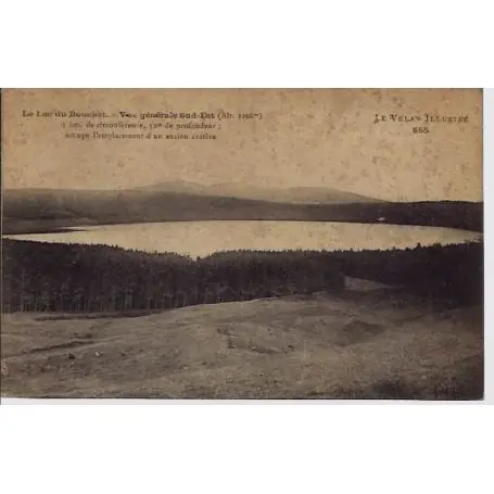 Carte postale 74 - Le Velay - Le lac du Bouchet - Vue generale Sud-Est - Voyage - Dos divise Bon Marché