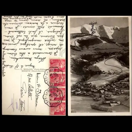 Carte postale 74 - Megeve - Station hivernale et le Mont Joly Meilleure Vente