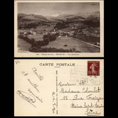 Pas Cher Carte postale 74 - Megeve - Vue generale