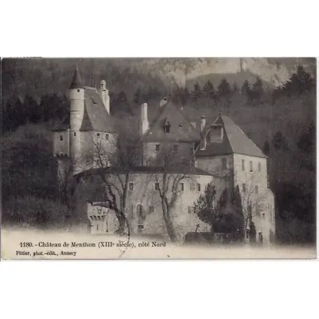 Prix Bas Carte postale 74 - Menthon - Chateau de Menthon cote Nord - XIIIeme siecle - Voyage - Dos d