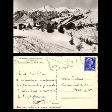 Meilleure Vente Carte postale 74 - Morzine - Le Plenay - Hotel Viking - CPSM