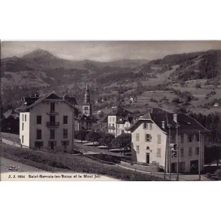 Carte postale 74 - Saint-Gervais-les-Bains et le mont Joli - Non voyage - Dos divise Édition Limitée