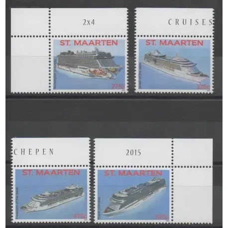 Premium Saint Martin - 2015- No 309/312 - Bateaux