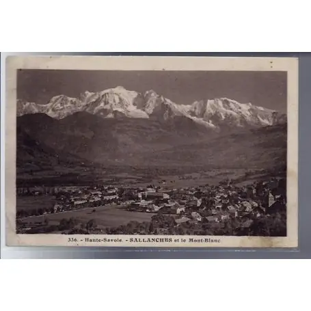 Carte postale 74 - Sallanches et le Mont-Blanc - Voyage - Dos divise Original