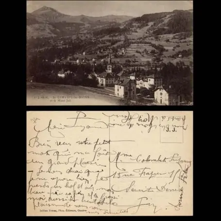 Offre Du Jour Carte postale 74 - St Gervais les Bains et le Mont Joli