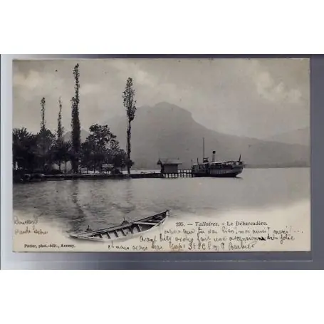 Meilleure Qualité Carte postale 74 - Talloires - le debarcadere - Voyage - Dos non divise