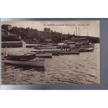 Carte postale 74 - Thonon-les-Bains - Le Port - Non voyage - Dos divise Offre Du Jour