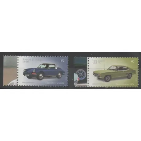 Timbres - voitures - Allemagne réunifiée - 2016- No 3006/3007 Petit Prix