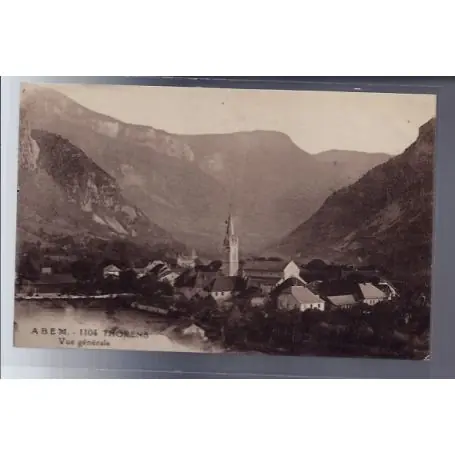 Bon Marché Carte postale 74 - Thorens - Vue generale - Voyage - Dos divise