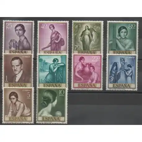 Paiement Sécurisé Espagne - 1965- No 1312/1321 - Peinture