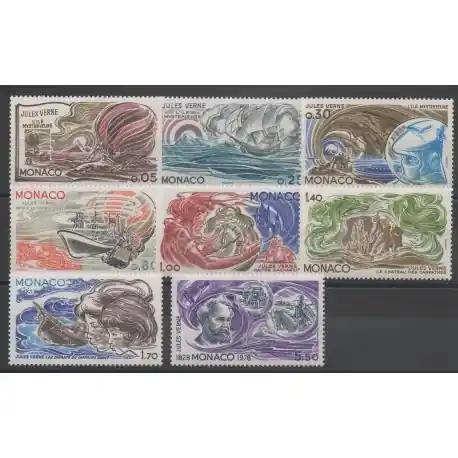 Monaco - 1978 - No 1125/1132 - Littérature Promotion Saisonnière