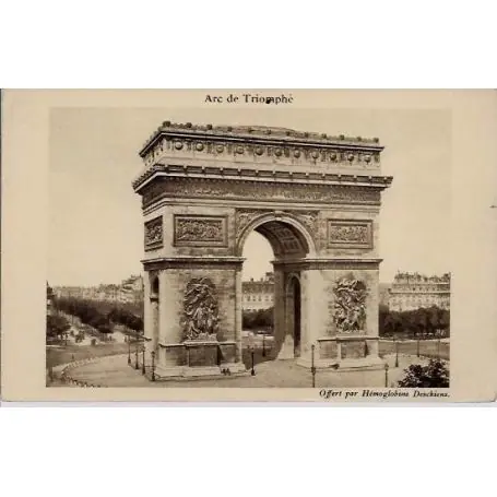 Carte postale 75 - Arc de Triomphe Expédition Rapide
