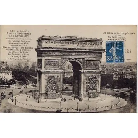 Bon Marché Carte postale 75 - Arc de Triomphe de l' Etoile (8e)