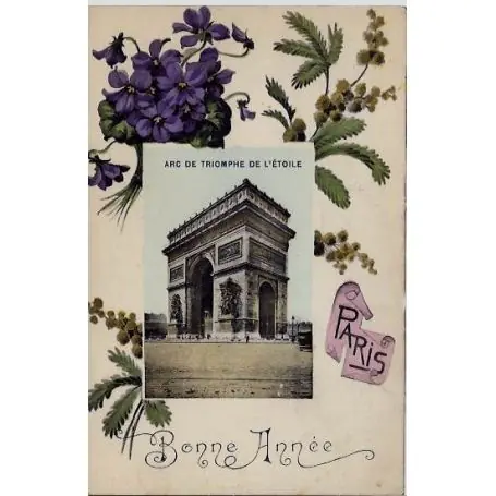 Carte postale 75 - Arc de Triomphe de l'Etoile - Bonne Annee Achetez Aujourd’hui