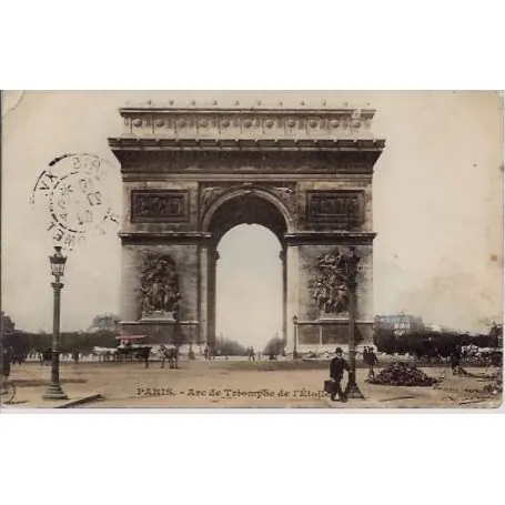Carte postale 75 - Arc de Triomphe de l'Etoile - Couleur Achetez Aujourd’hui