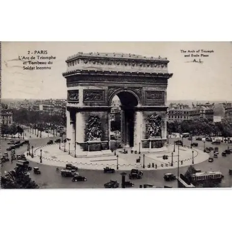 Carte postale 75 - Arce de Triomphe - Tombeau du Soldat Inconnu Artisanat