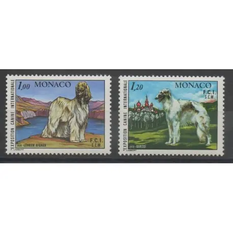 Achat Immédiat Monaco - 1978 - No 1163/1164 - Chiens