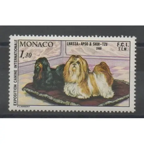 Monaco - 1980 - No 1232 - Chiens Haute Qualité