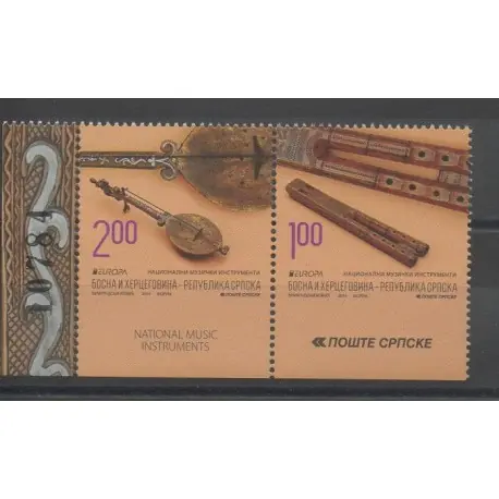 Gros Lot Bosnie-Herzégovine République Serbe - 2014 - No 576a/577a - Musique