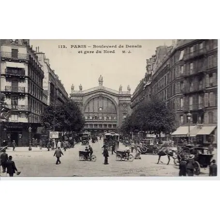 Carte postale 75 - Bd de Denain - Gare du Nord Haute Qualité