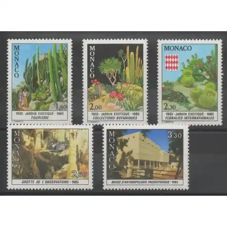 Monaco - 1983 - No 1360/1364 - Flore Meilleur Prix