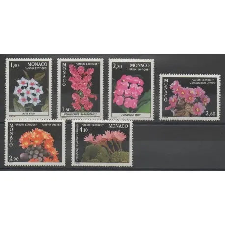 Vente Directe Monaco - 1982 - No 1306/1311 - Fleurs