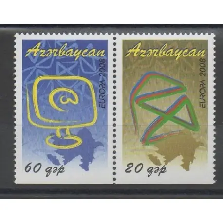 Haute Qualité Azerbaïdjan - 2008 - No 611a/612a - Littérature