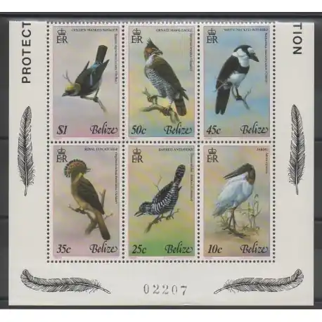 Bon Marché Belize - 1980 - No 481/486 - Oiseaux