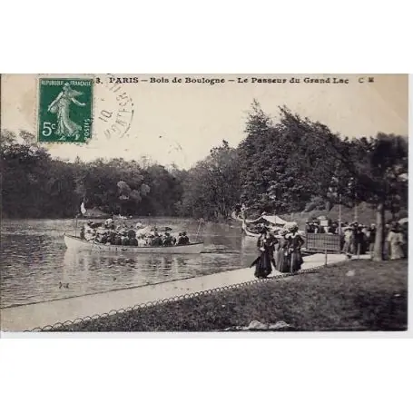 Carte postale 75 - Bois de Boulogne - Le Passeur de Grand Lac Achetez Aujourd’hui