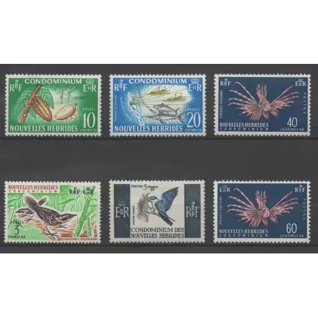 Nouvelles-Hébrides - 1965 - No 215/218 - 255 - 265 - Animaux Prix Bas