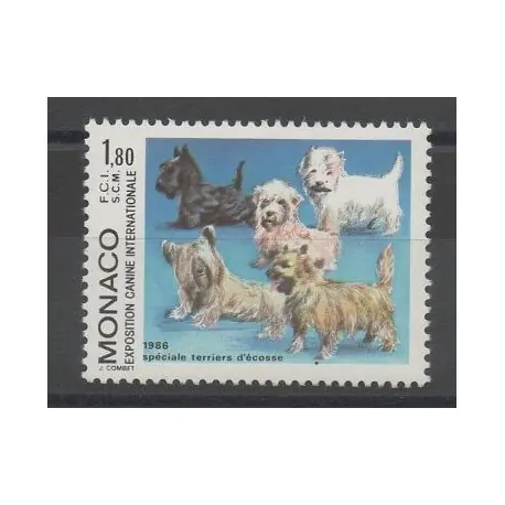Monaco - 1986 - No 1530 - Chiens Bon Marché