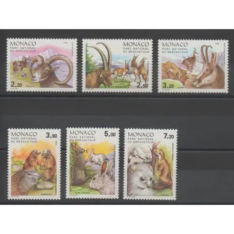 Monaco - 1986 - No 1522/1527 - Animaux Commander Maintenant