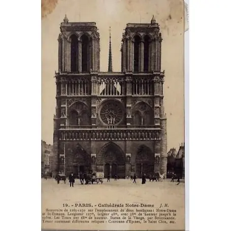Top Qualité Carte postale 75 - Cathedrale Notre-Dame - Verticale