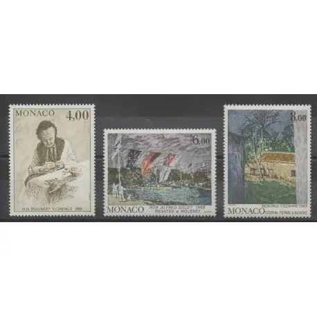 Monaco - 1989 - No 1693/1695 - Peinture Nouvel Arrivage