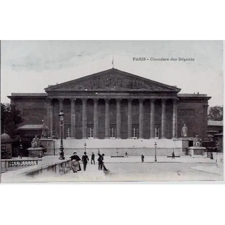 Carte postale 75 - Chambres des deputes Authentique