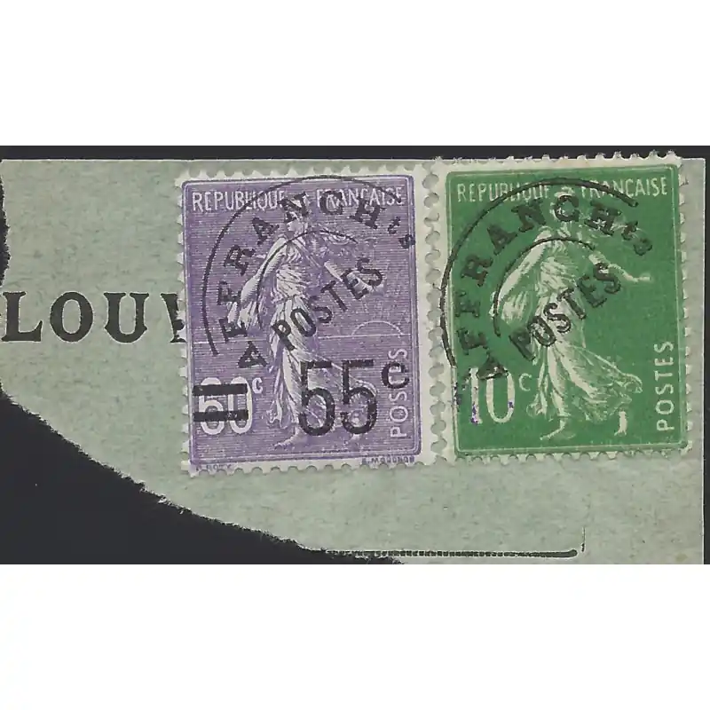 Must-Have Semeuse lignée timbre préoblitéré de France N°47 sur fragment du Louvre.