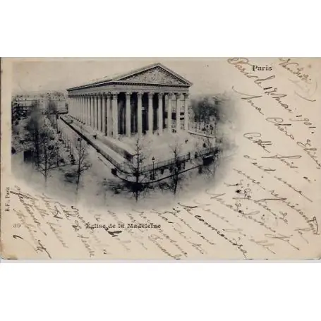 Remise Carte postale 75 - Eglise de la Madeleine - Dos non divise