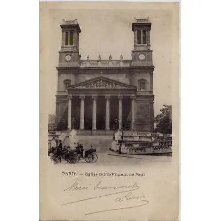 Carte postale 75 - Eglise Saint-Vincent de Paul Offre Exclusive