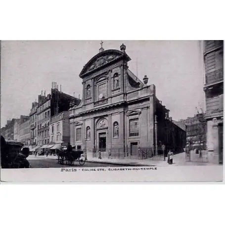 Carte postale 75 - Eglise Ste. Elisabeth-du-Temple Exclusif
