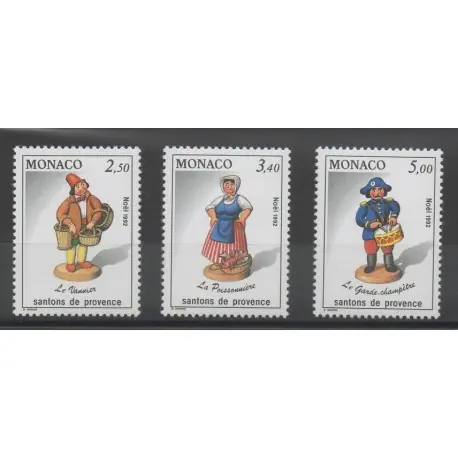 Pas Cher Monaco - 1992 - No 1846/1848 - Noël