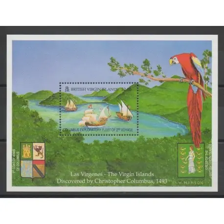 Vierges (Iles) - 1992 - No BF 75 - Christophe Colomb Produit De Marque