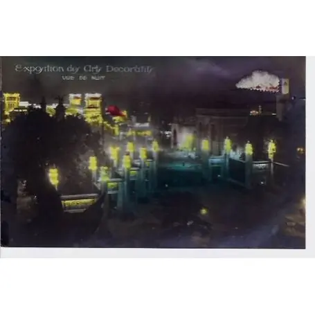 Livraison Mondiale Carte postale 75 - Expositions des Arts Decoratifs - Vue de nuit